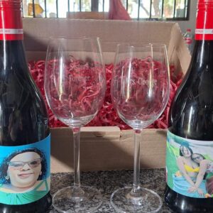 Personalised Wine and Wine Glass
